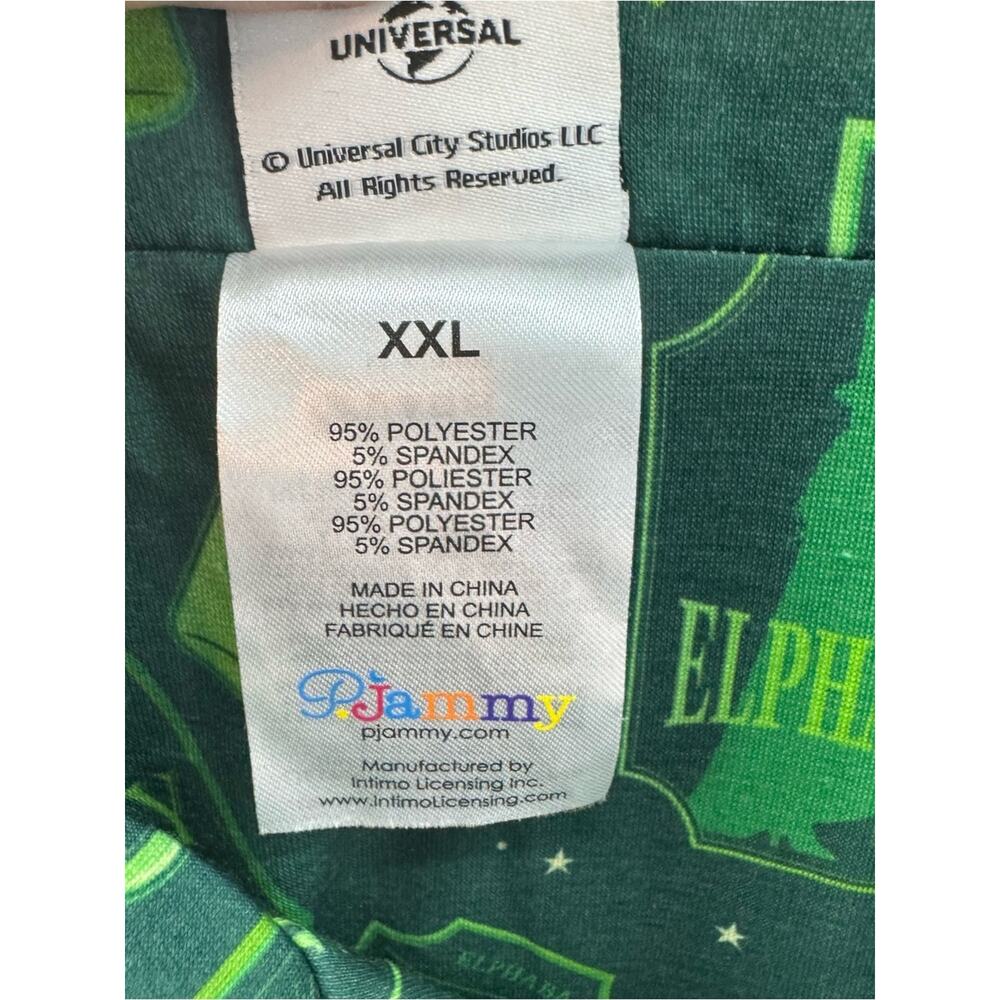 NWT Women’s Wicked 2 piece Pajama Set Button Up Shirt and Shorts Green size XXL - Picture 8 of 12